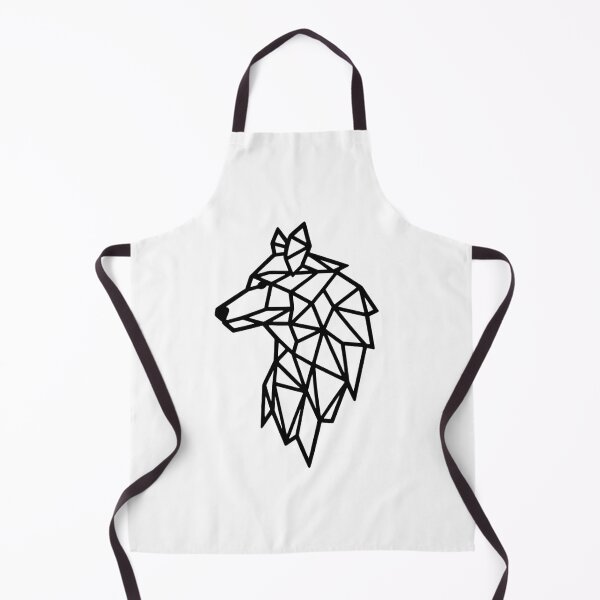 Item preview, Geometric Wolf Head - Minimalist Polygon Line Art designed and sold by UrbanCoo.