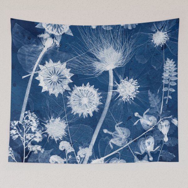 Item preview, Celestial Flowers Botanical Cyanotype designed and sold by Elżbieta  Kaps.