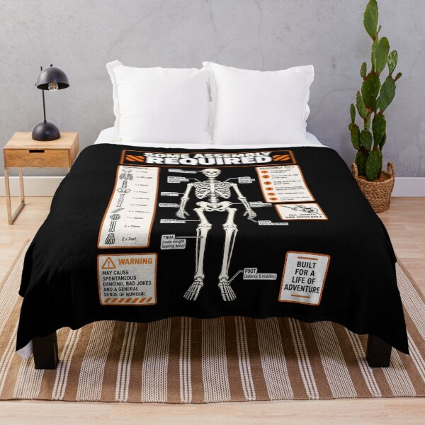 Item preview, Halloween Funny Skeleton Assembly Manual Anatomy Graphic designed and sold by w1ckerman.