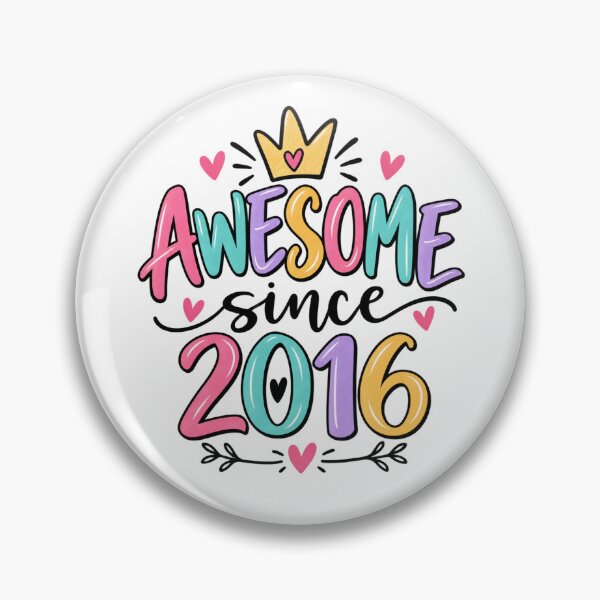 Item preview, Awesome Since 2016 Birthday Eight Year Old Born In 2016 designed and sold by drawwiika+44.