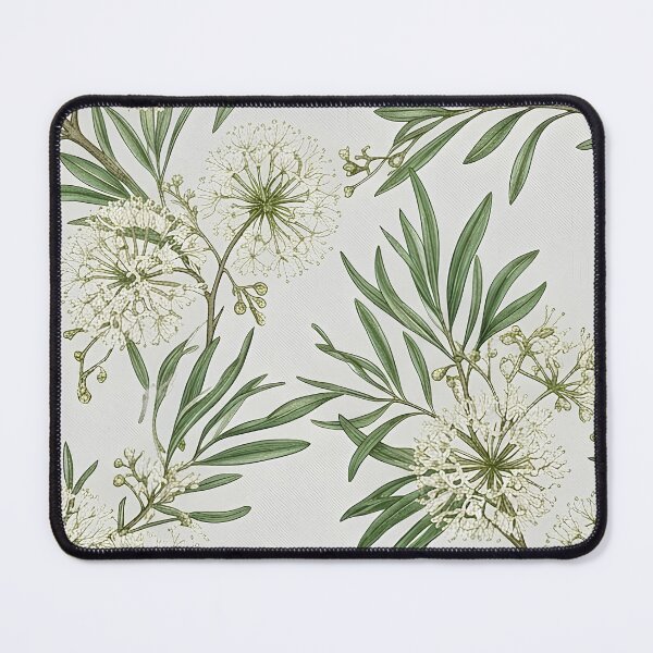 Item preview, White Pincushion Hakea Australian Native Floral Pattern designed and sold by Studio BC.