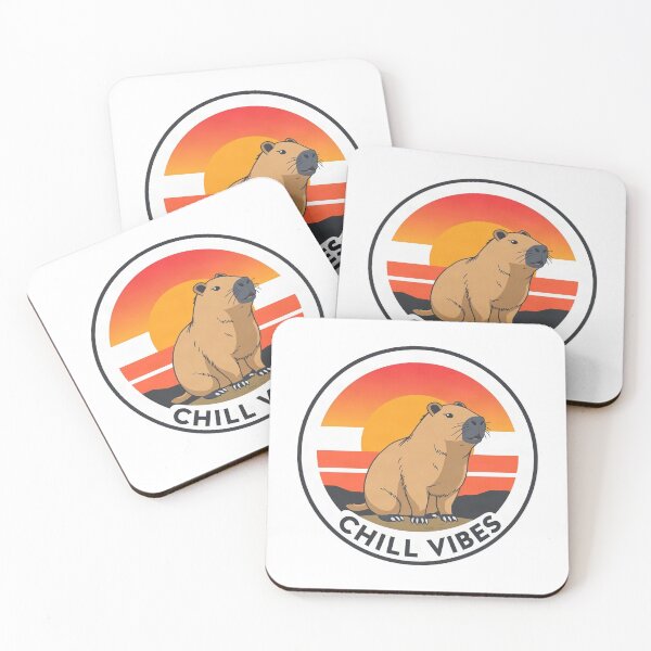 Item preview, Retro Sunset Capybara Road Trip designed and sold by Arc2020.