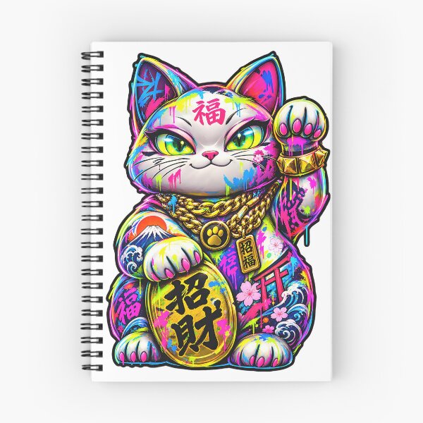 Item preview, Neon Maneki Neko – Japanese Street Graffiti designed and sold by RH Design Lab.