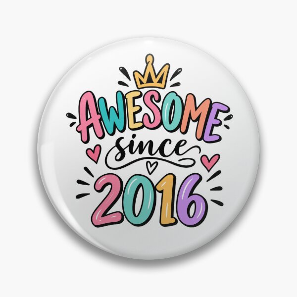 Item preview, Awesome Since 2016 Eight Year Old Birthday Born In 2016 designed and sold by drawwiika+44.