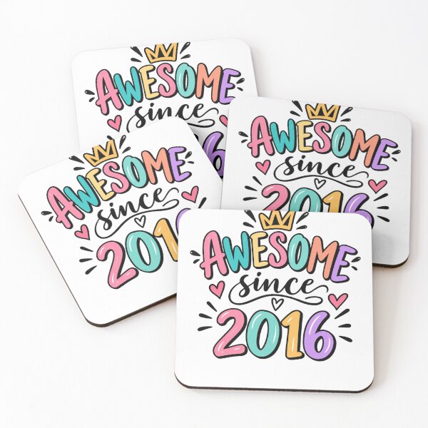 Item preview, Awesome Since 2016 Eight Year Old Birthday Born In 2016 designed and sold by drawwiika+44.