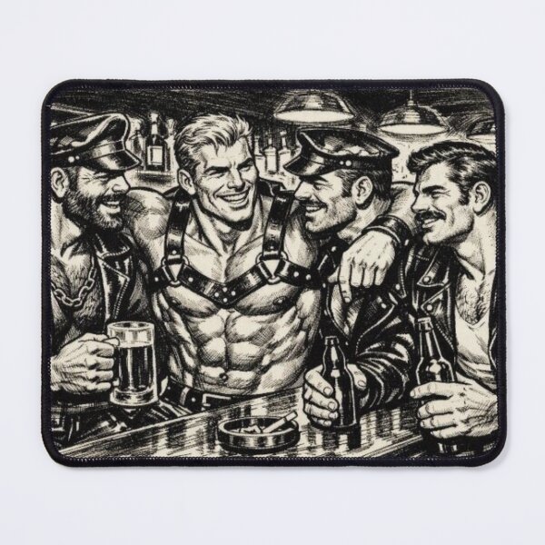 Item preview, Gay Leather Berlin Leder Bar "Hello Boys!" German Pride Graphic Design designed and sold by ItsAKinkThing.