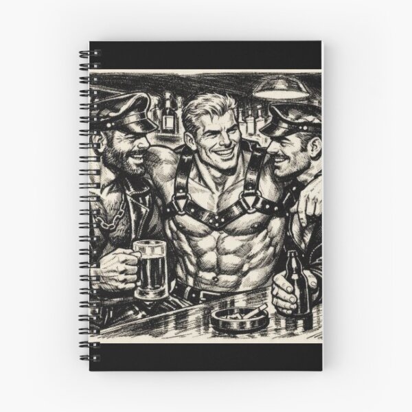 Item preview, Gay Leather Berlin Leder Bar "Hello Boys!" German Pride Graphic Design designed and sold by ItsAKinkThing.