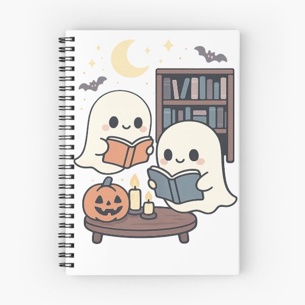 Item preview, Reading Ghosts Under the Moon Halloween designed and sold by niedi18.