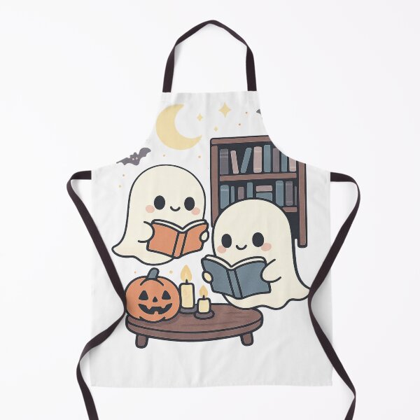 Item preview, Reading Ghosts Under the Moon Halloween designed and sold by niedi18.