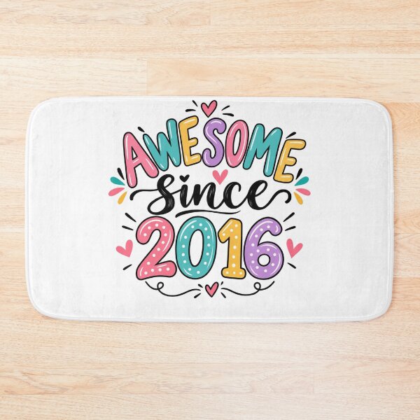 Item preview, Awesome Since 2016 Birthday Born In 2016 Eight Year Old designed and sold by drawwiika+44.