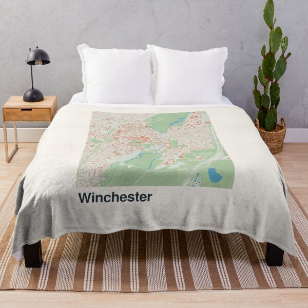 Item preview, Winchester Minimalistic Map Art designed and sold by MapsNerd.