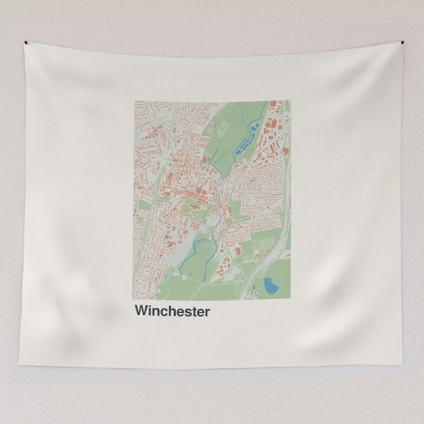 Item preview, Winchester Minimalistic Map Art designed and sold by MapsNerd.
