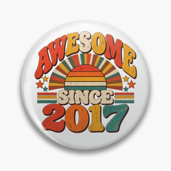 Item preview, Awesome Since 2017 Kids Birthday Seven Year Old Born 2017 designed and sold by drawwiika+44.