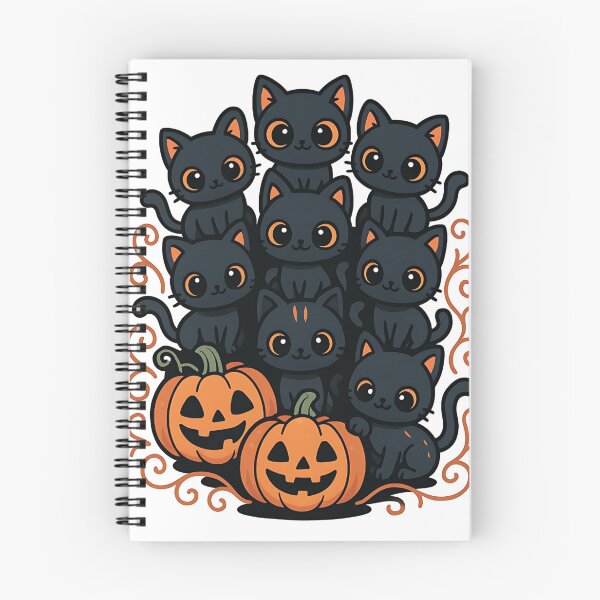 Item preview, Black cats and pumpkins Halloween designed and sold by niedi18.