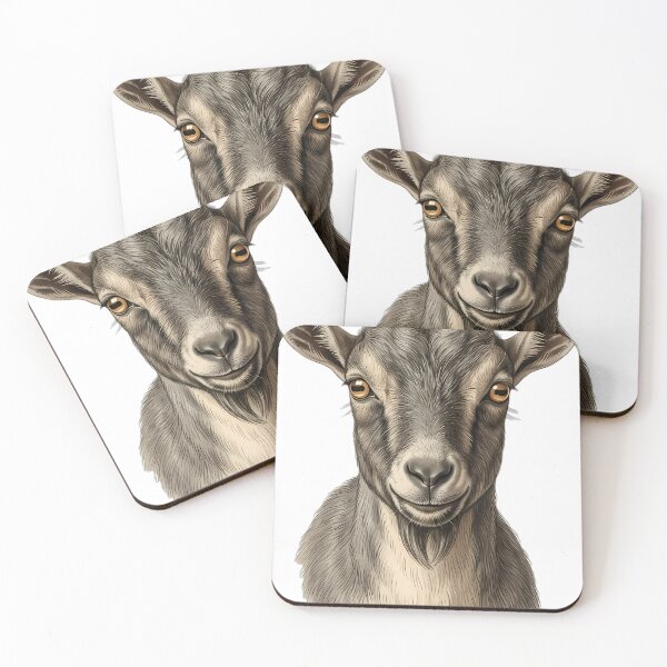 Item preview, Vintage Naturalist Pygmy Goat Portrait — Antique Goat Breed Art designed and sold by Catch333.