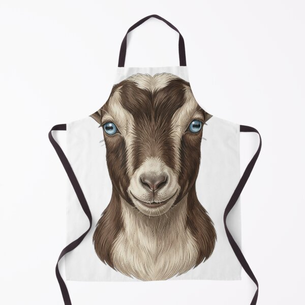Artikelvorschau, Vintage Naturalist Nigerian Dwarf Goat Portrait — Antique Goat Breed Art entworfen und verkauft von Catch333.