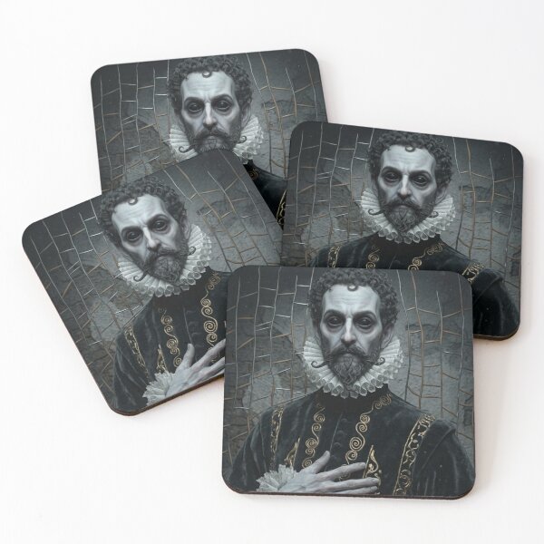 Item preview, Lord of the manor dark horror spooky haunted house painting art designed and sold by Vintage Designs +.