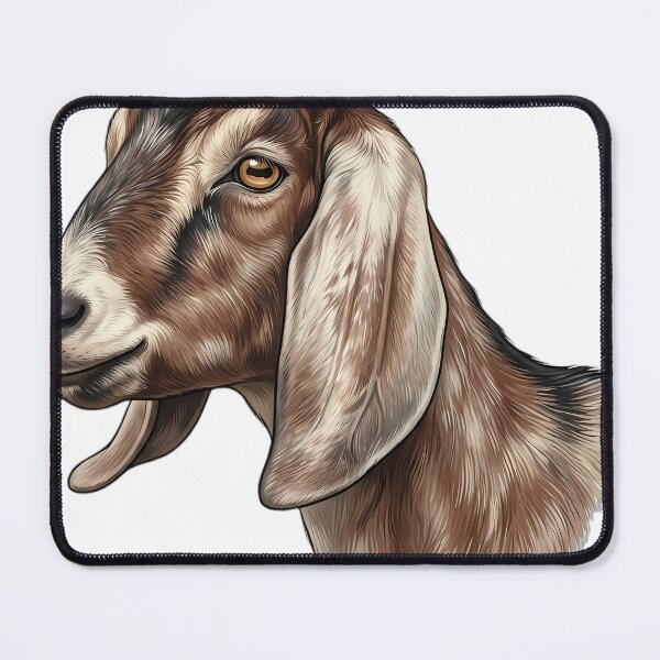 Item preview, Vintage Naturalist Nubian Goat Portrait — Antique Goat Breed Art designed and sold by Catch333.