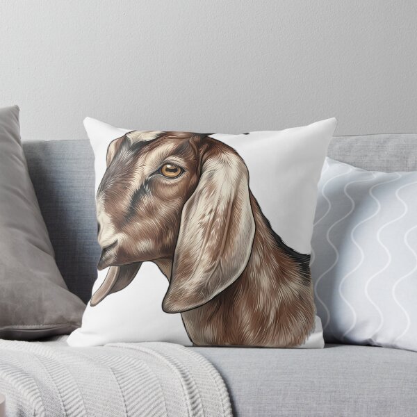 Item preview, Vintage Naturalist Nubian Goat Portrait — Antique Goat Breed Art designed and sold by Catch333.