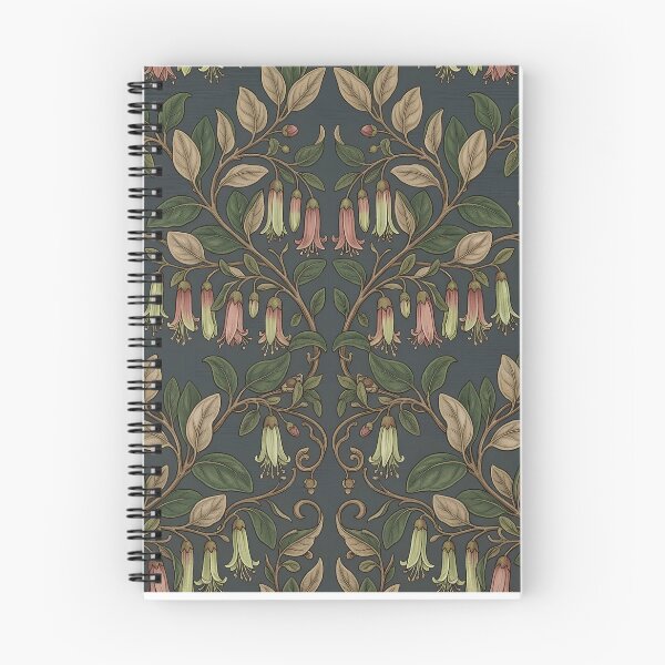 Item preview, Vintage Pink Mountain Bell Floral Damask Pattern designed and sold by Studio BC.