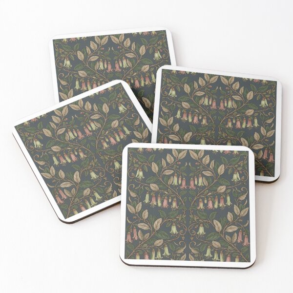 Item preview, Vintage Pink Mountain Bell Floral Damask Pattern designed and sold by Studio BC.