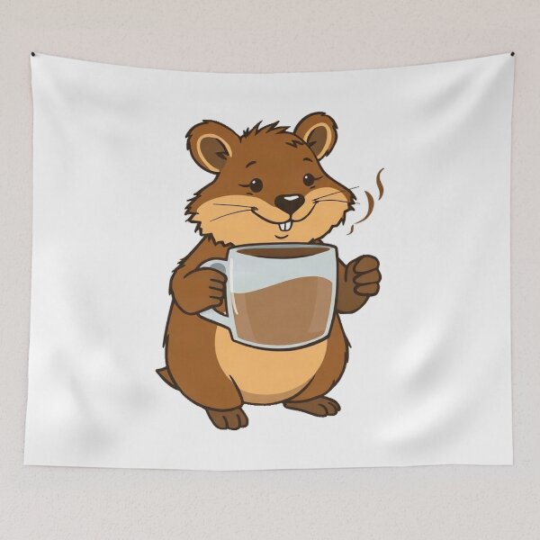 Item preview, Quokka Coffee Lover Morning Routine designed and sold by Arc2020.