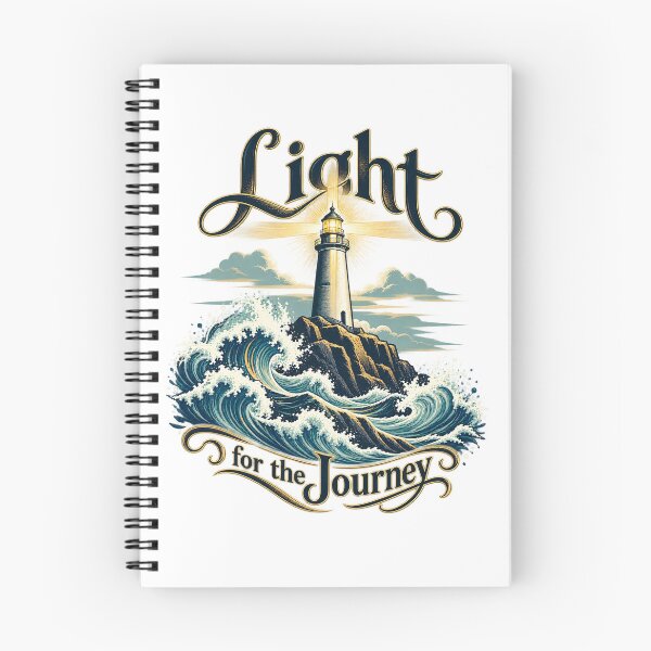 Item preview, Light for the Journey — Lighthouse and Cross Beam, Coastal Christian Inspiration designed and sold by haitrieuic96.