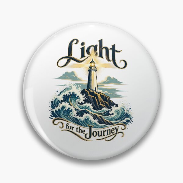 Item preview, Light for the Journey — Lighthouse and Cross Beam, Coastal Christian Inspiration designed and sold by haitrieuic96.