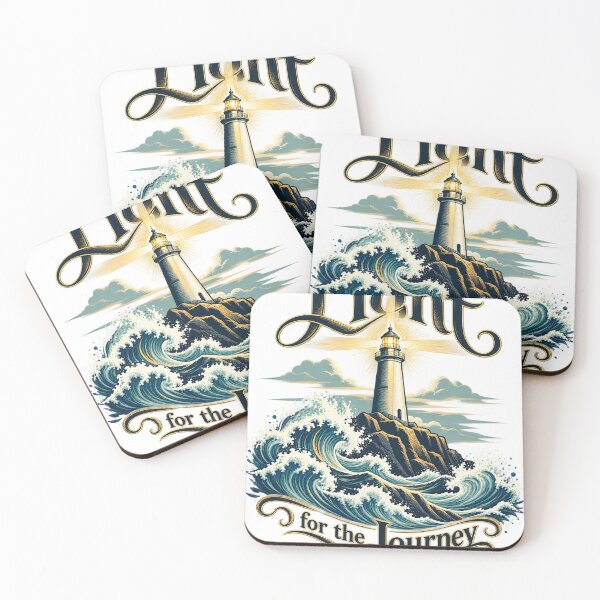 Item preview, Light for the Journey — Lighthouse and Cross Beam, Coastal Christian Inspiration designed and sold by haitrieuic96.