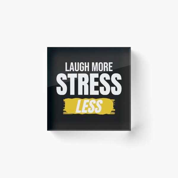Item preview, Laugh More Stress Less Positive Quote designed and sold by Mrali9914.