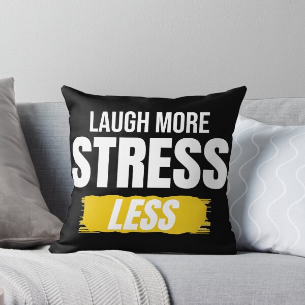 Item preview, Laugh More Stress Less Positive Quote designed and sold by Mrali9914.