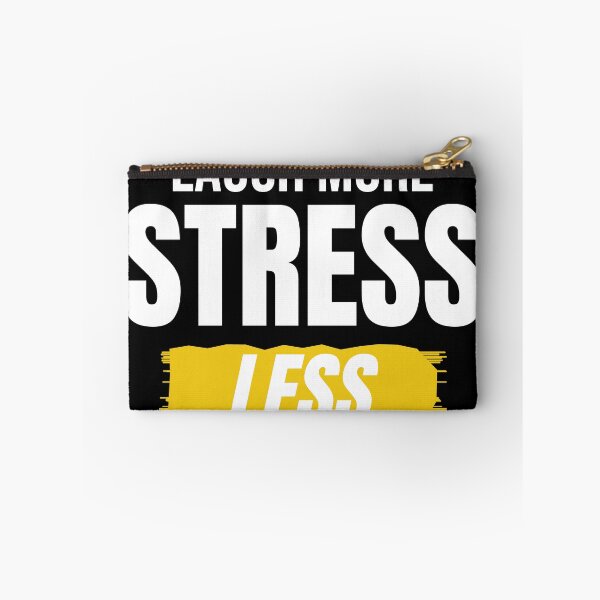 Item preview, Laugh More Stress Less Positive Quote designed and sold by Mrali9914.