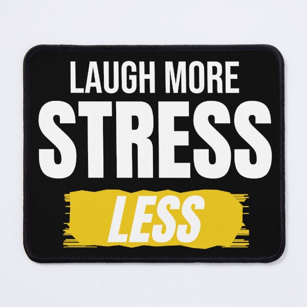 Item preview, Laugh More Stress Less Positive Quote designed and sold by Mrali9914.