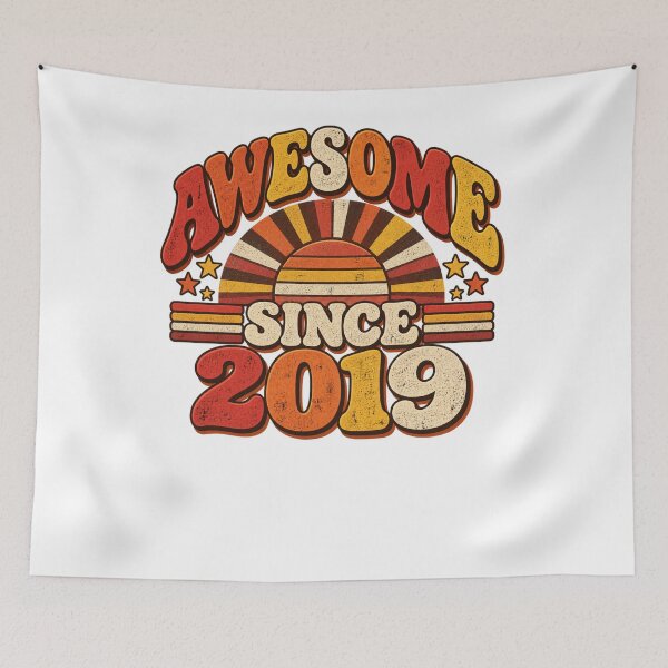 Item preview, Awesome Since 2019 Fifth Birthday Celebration Born 2019 designed and sold by drawwiika+44.