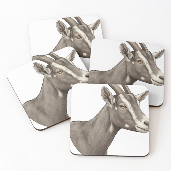 Item preview, Vintage Naturalist Toggenburg Goat Portrait — Antique Goat Breed Art designed and sold by Catch333.
