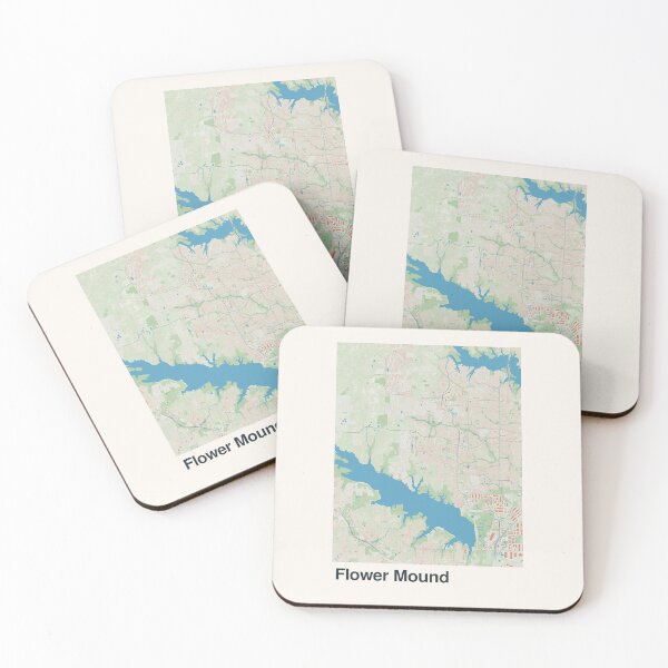 Item preview, Flower Mound Minimalistic Map Art designed and sold by MapsNerd.