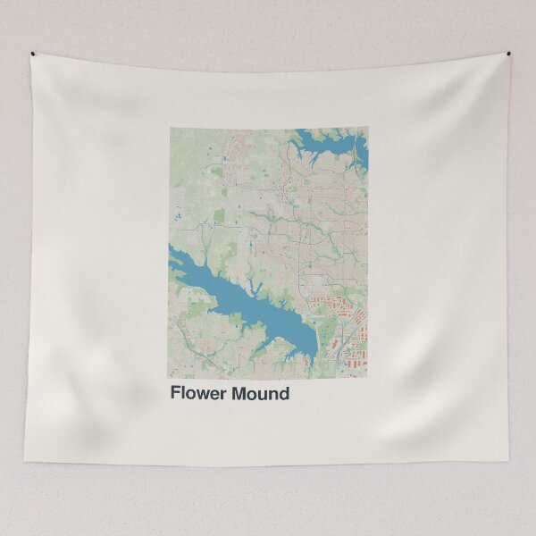 Item preview, Flower Mound Minimalistic Map Art designed and sold by MapsNerd.