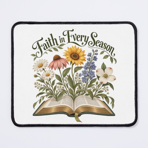 Item preview, Faith in Every Season — Wildflowers and Open Bible, Gentle Botanical Christian Art designed and sold by haitrieuic96.