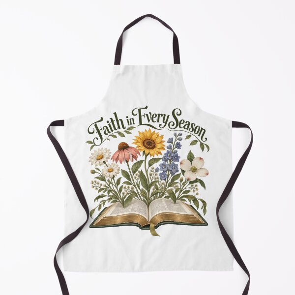 Item preview, Faith in Every Season — Wildflowers and Open Bible, Gentle Botanical Christian Art designed and sold by haitrieuic96.
