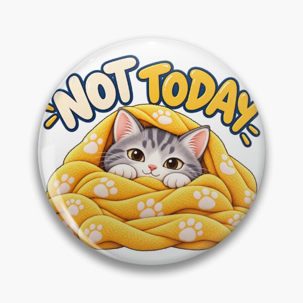 Item preview, Not Today Funny Cat Cozy Blanket Cute designed and sold by Nicha Studio.