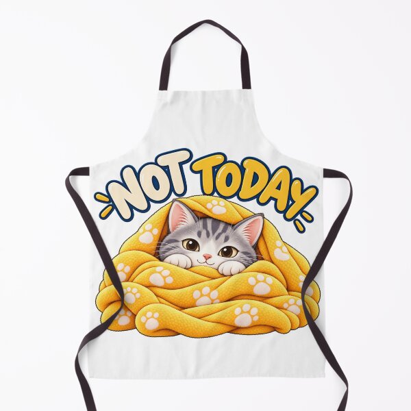 Item preview, Not Today Funny Cat Cozy Blanket Cute designed and sold by Nicha Studio.