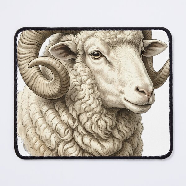 Item preview, Vintage Naturalist Merino Sheep Portrait — Antique Sheep Breed Art designed and sold by Catch333.