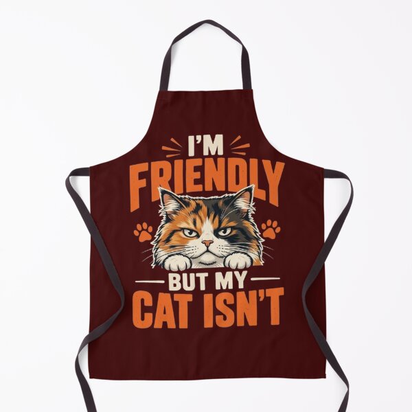 Item preview, I'm Friendly But My Cat Isn't - Funny Grumpy Cat KAM KAM designed and sold by PetalsPaws.