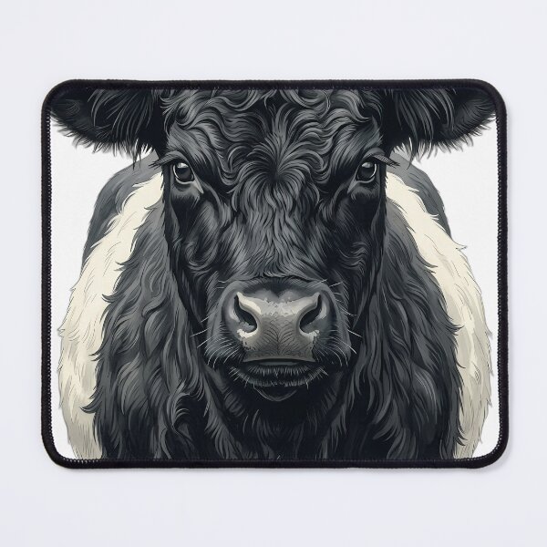 Item preview, Vintage Naturalist Belted Galloway Portrait — Antique Cattle Breed Art designed and sold by Catch333.