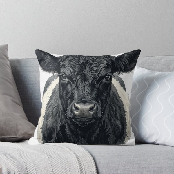 Item preview, Vintage Naturalist Belted Galloway Portrait — Antique Cattle Breed Art designed and sold by Catch333.