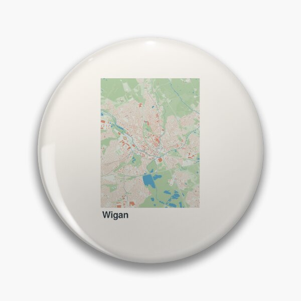Item preview, Wigan Minimalistic Map Art designed and sold by MapsNerd.