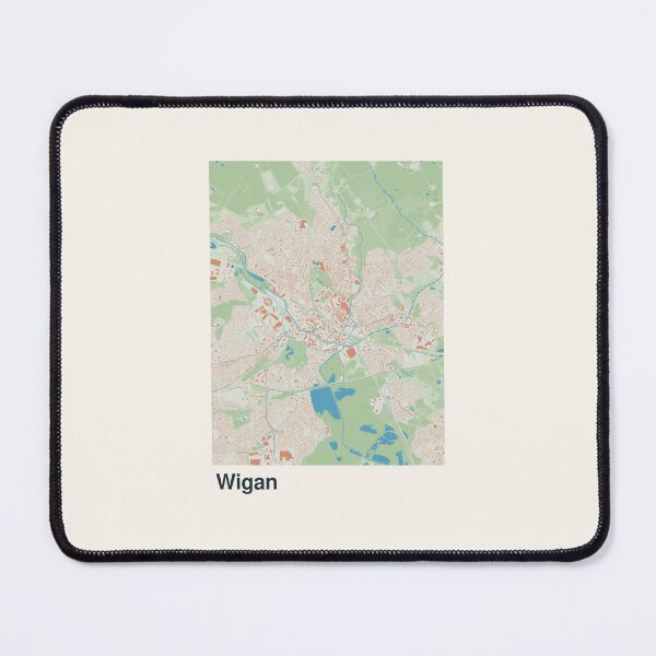 Item preview, Wigan Minimalistic Map Art designed and sold by MapsNerd.