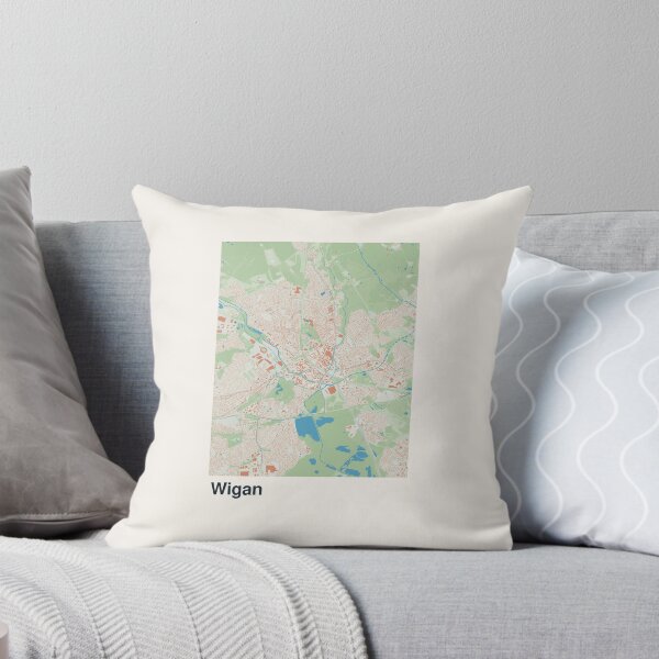 Item preview, Wigan Minimalistic Map Art designed and sold by MapsNerd.