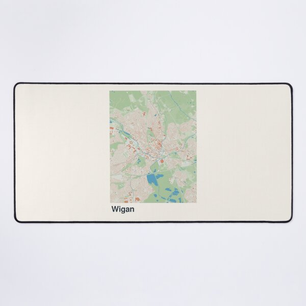 Item preview, Wigan Minimalistic Map Art designed and sold by MapsNerd.