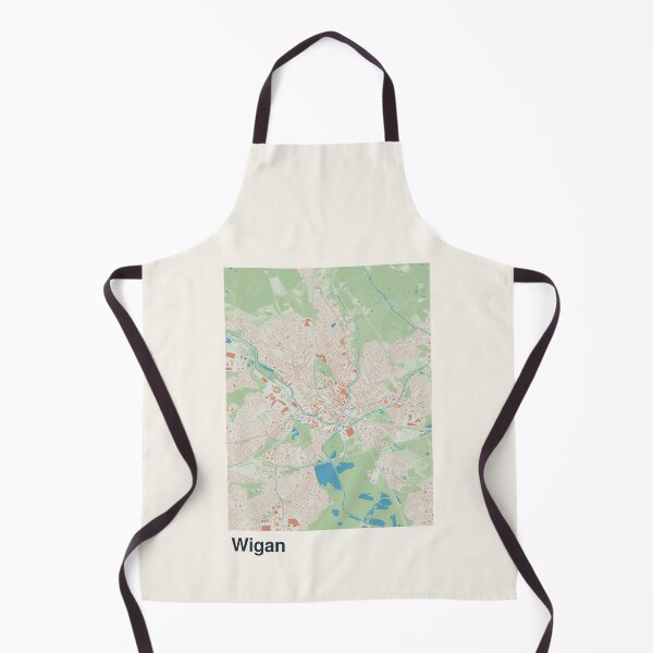 Item preview, Wigan Minimalistic Map Art designed and sold by MapsNerd.